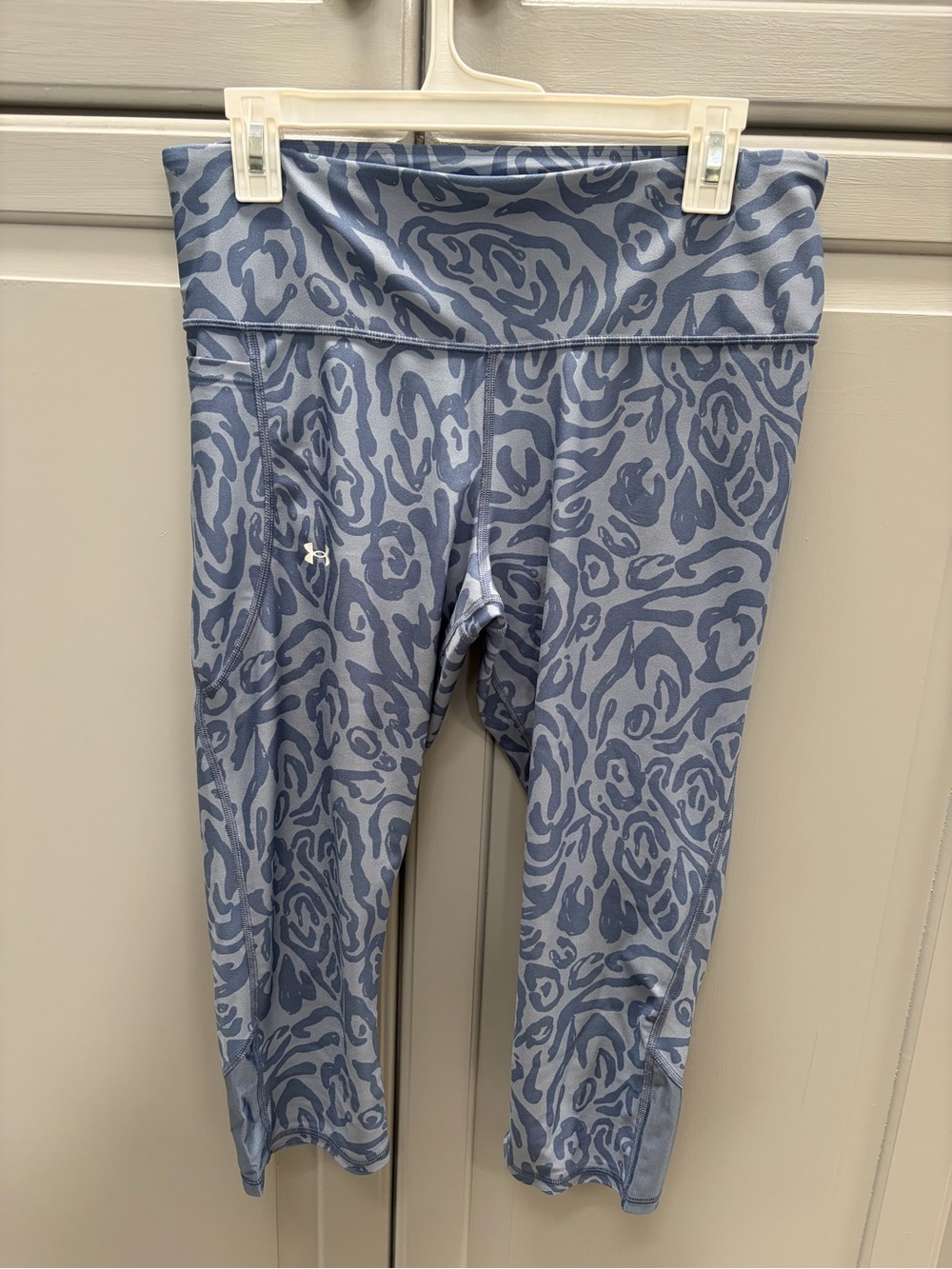 Under Armour Womens’ Blue Leopard Crop Leggings